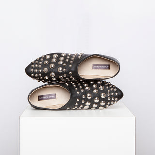 babucha amalia negro tachas plata