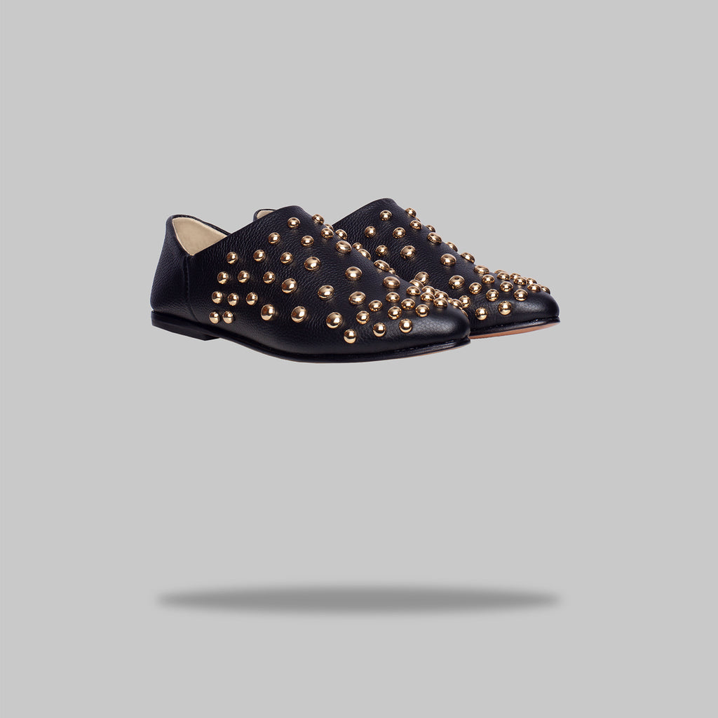 babucha amalia negro tachas oro