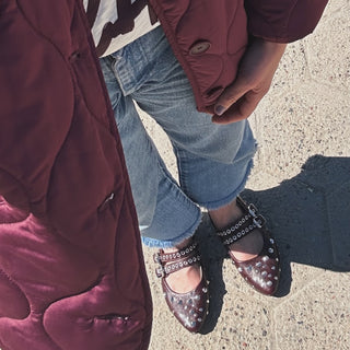 ballerina bruna punk burgundy