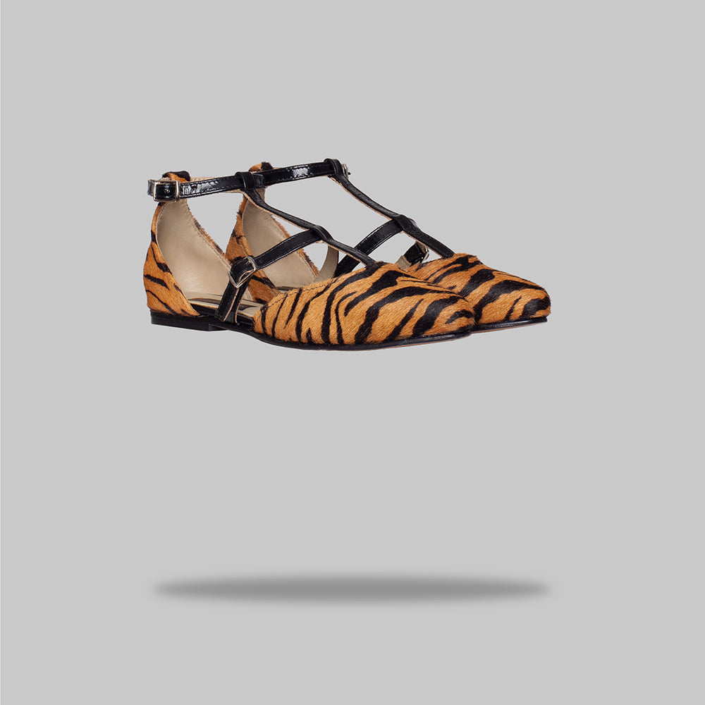 ballerina delfina Cebra Camel