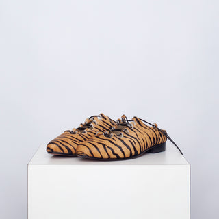 zapato con taco eliana cebra camel