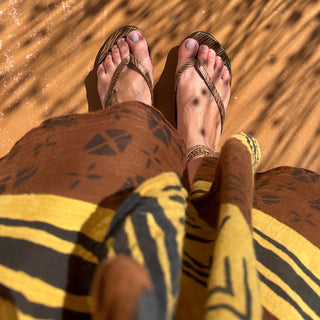 sandalia inés cebra camel