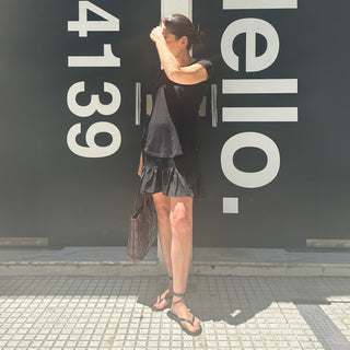 sandalia inés negro