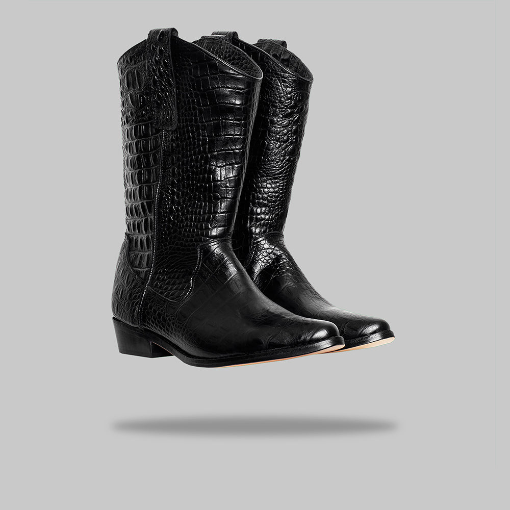 bota jacinta croco negro