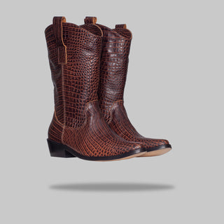 bota jacinta croco chocolate