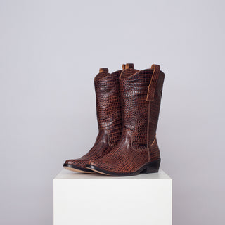 bota jacinta croco chocolate