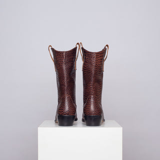 bota jacinta croco chocolate