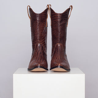 bota jacinta croco chocolate