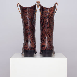 bota jacinta croco chocolate