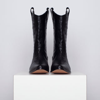 bota jacinta croco negro