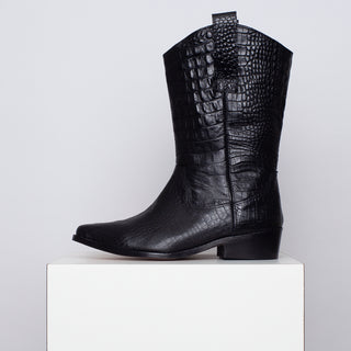 bota jacinta croco negro