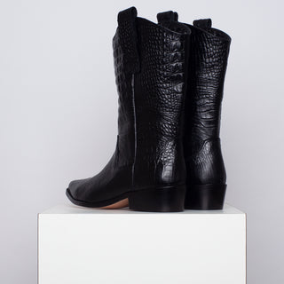 bota jacinta croco negro
