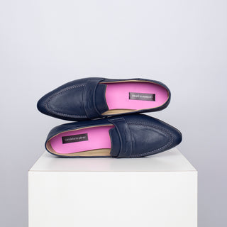 mocasín lucía azul marino