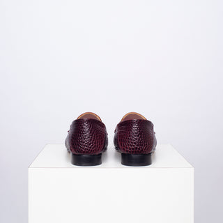 mocasín lucía croco burdeos