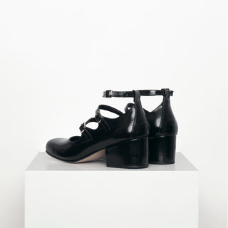zapato con taco Mary Jane Pérez Negro