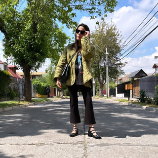 zapato con taco Mary Jane Pérez Negro