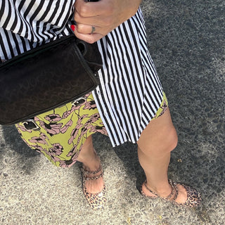 zapato con taco Mary Jane Pérez Summer Print
