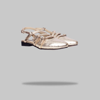 zapato con taco pascuala Serpiente Dorado