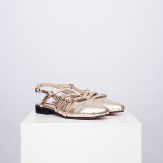 zapato con taco pascuala Serpiente Dorado
