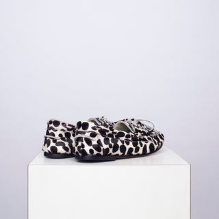 mocasín rafaela dálmata blanco y negro