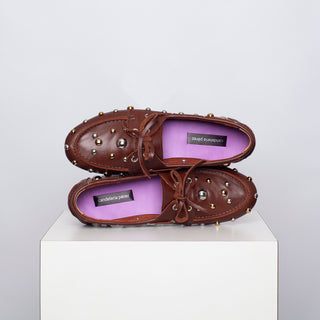 mocasín rafaela punk chocolate