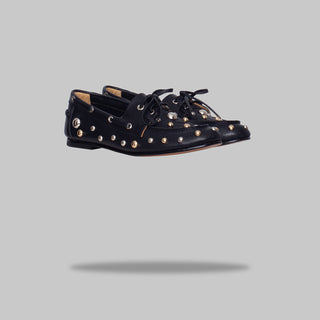 mocasín rafaela punk negro