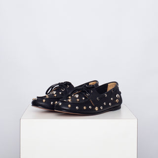 mocasín rafaela punk negro