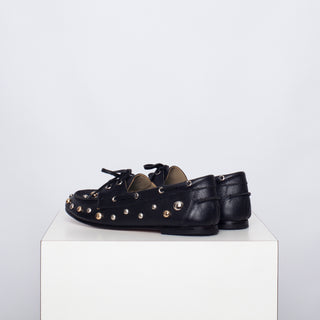 mocasín rafaela punk negro