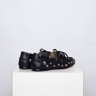 mocasín rafaela punk negro
