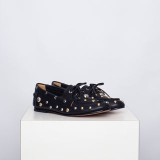 mocasín rafaela punk negro