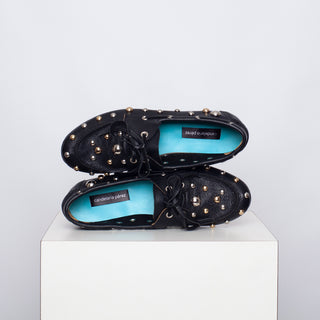 mocasín rafaela punk negro