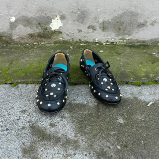 mocasín rafaela punk negro