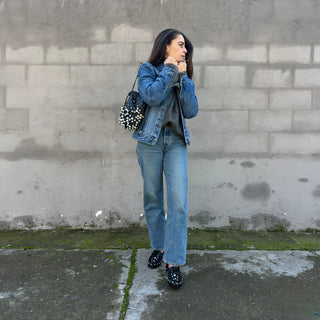 mocasín rafaela punk negro