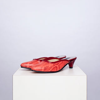 zapato con taco renata serpiente coral