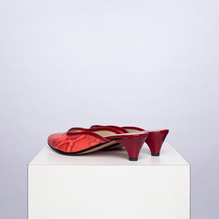 zapato con taco renata serpiente coral