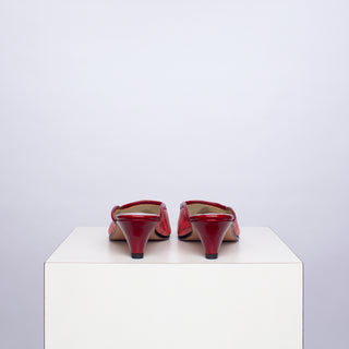 zapato con taco renata serpiente coral