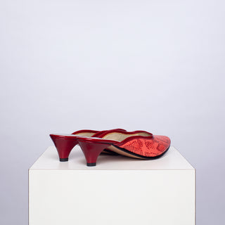 zapato con taco renata serpiente coral