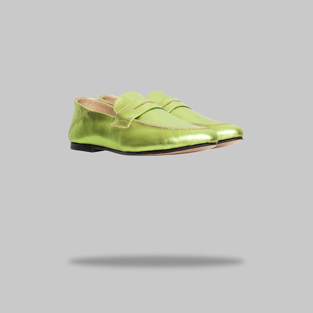 mocasín roberta verde limón