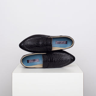 mocasín roberta negro croco