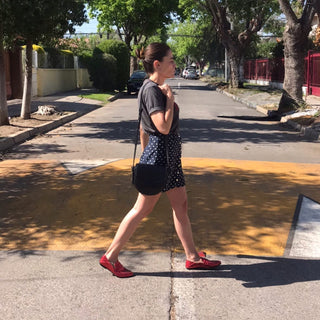 mocasín roberta rojo metalizado