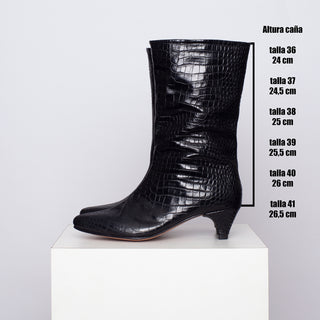 bota rocío caimán negro