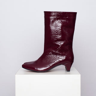 bota rocío croco burdeos edición limitada