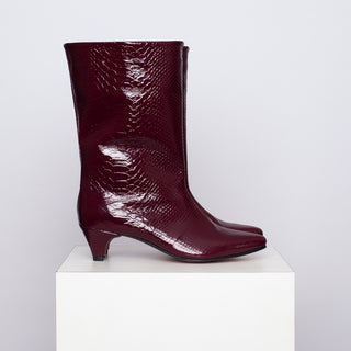 bota rocío croco burdeos edición limitada