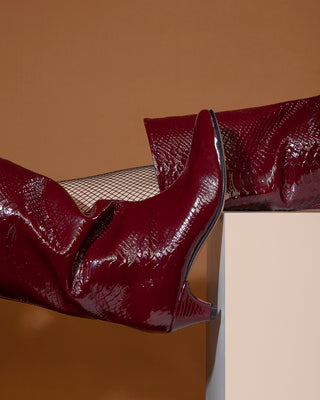 bota rocío croco burdeos edición limitada