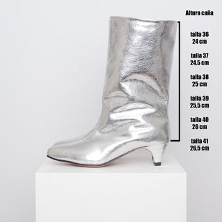 bota rocío plata