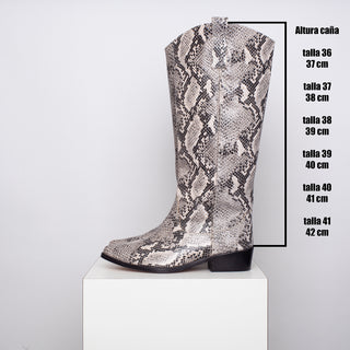 bota teodora cobra beige