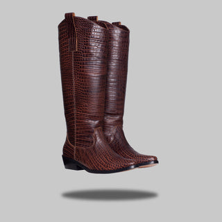 bota teodora croco chocolate SAMPLE SALE