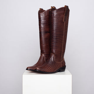 bota teodora croco chocolate SAMPLE SALE