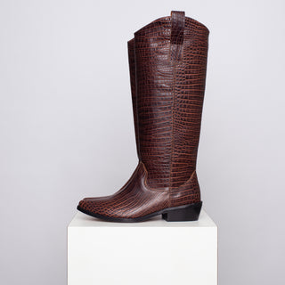 bota teodora croco chocolate SAMPLE SALE