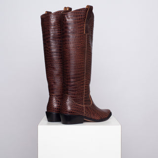 bota teodora croco chocolate SAMPLE SALE